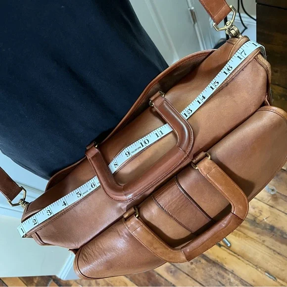 Vintage Coach Harrison Brown Leather Briefcase 5283 - Picture 4 of 16